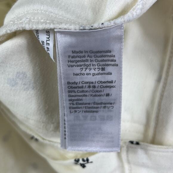 J.Crew Straight-Leg Crop Jean in White Ditsy Floral Size 26 - Picture 6 of 10